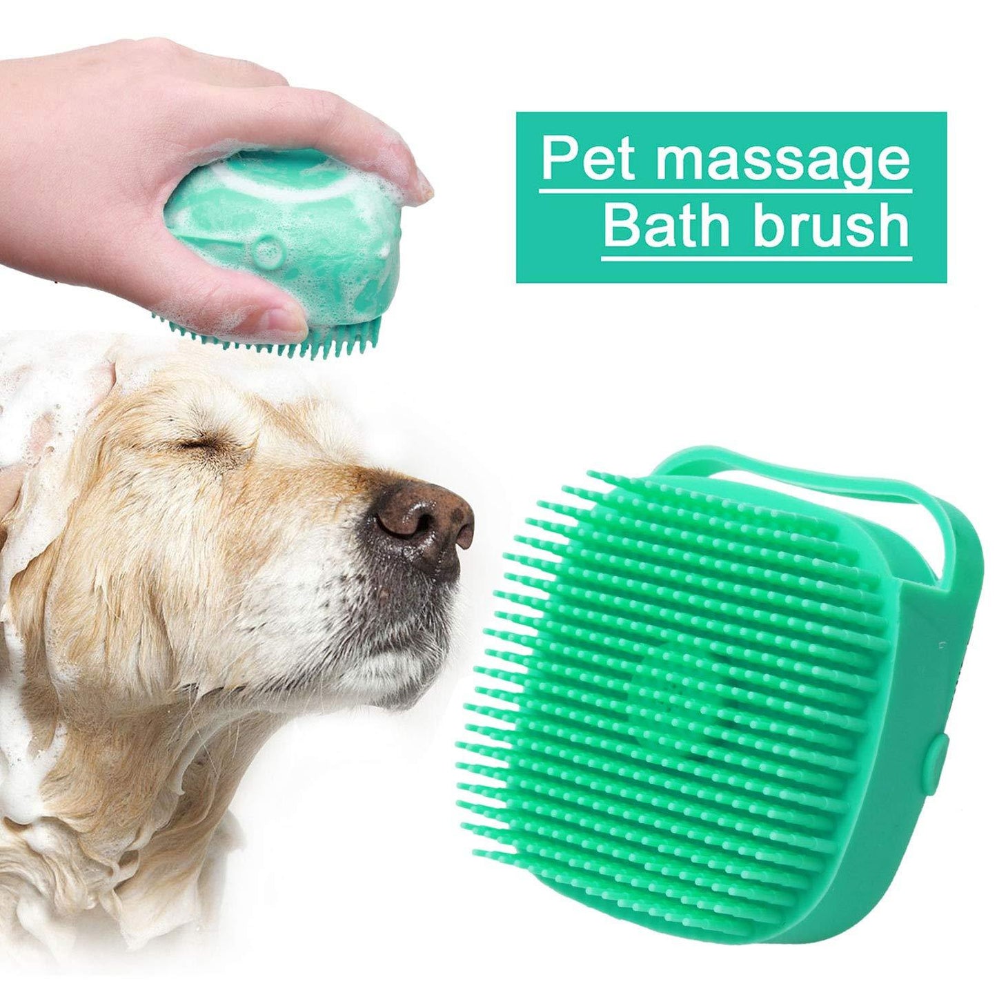 ComfortGrip Silicone Dog & Cat Bathing & Massage Brush