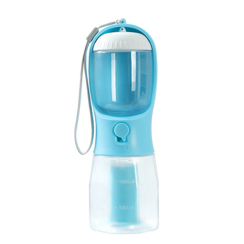 3-in-1 Portable Dog Water Bottle – Food Container & Waste Bag Holder