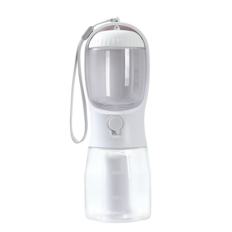 3-in-1 Portable Dog Water Bottle – Food Container & Waste Bag Holder
